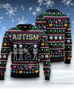 Autism It’s A Different Ability Ugly Christmas Sweater