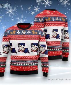 Awesome Louisiana Ugly Christmas Sweater