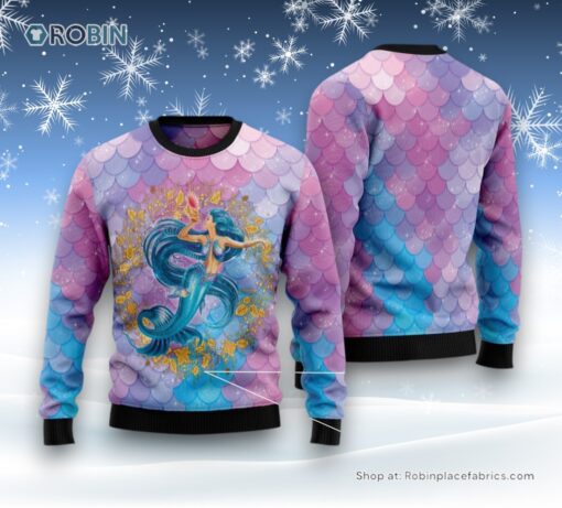 Awesome Mermaid Ugly Christmas Sweater