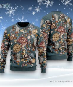 Awesome Mushrooms Ugly Christmas Sweatshirt, Sweater For Men And Women, Farm Ugly Sweater