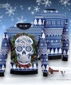 Awesome Sugar Skull Ugly Christmas Sweater