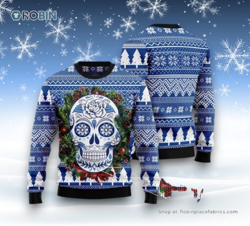 Awesome Sugar Skull Ugly Christmas Sweater