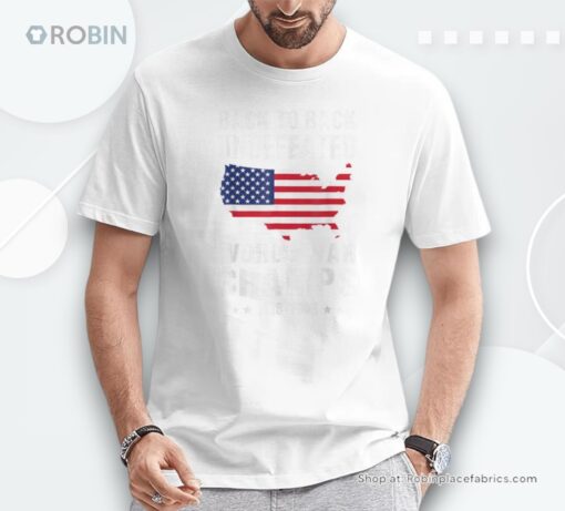 Back To Back Undefeated World War Champs American Patriotic Shirt