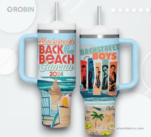 Backstreet Boys Back At The Beach Cancun 2024 Stanley Tumbler 40oz