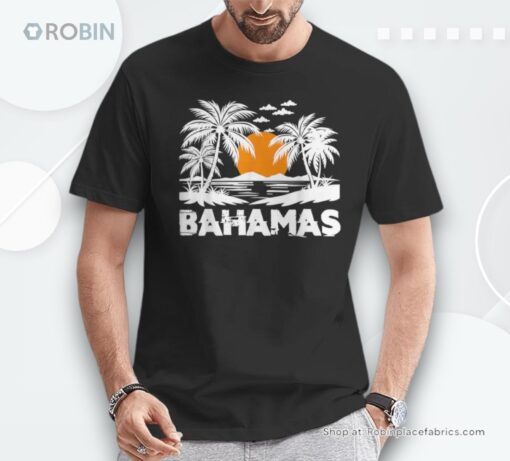 Bahamas Beach Vacation Palm Trees Sunset Summer Shirt