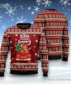 Bake Someone Happy Ugly Christmas Sweatshirt, Sweater