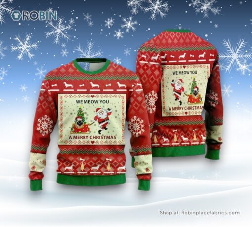 Balinese Cat Ugly Christmas Sweatshirt, Sweaters For Men Women, Christmas Gift For Pet, Cat Sweater, Christmas Gift