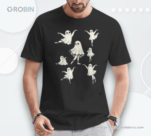 Ballet Ghost Ballet Dancer Spooky Dance Teacher Halloween Shirt