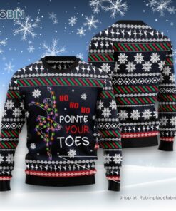 Ballet Pointe Your Toes Ugly Christmas Sweatshirt, Sweater