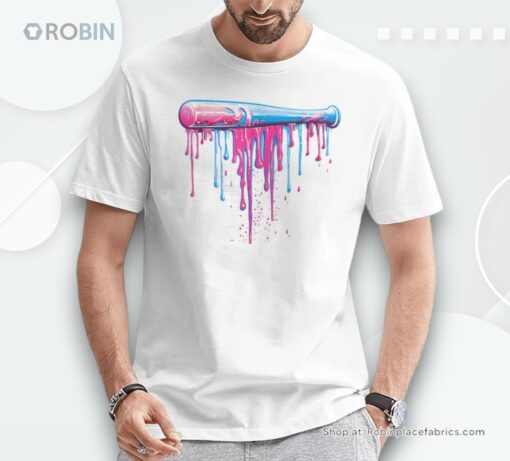 Baseball Bat With Sprinkles Drip For Boys Shirt