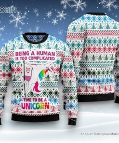 Be A Unicorn Ugly Christmas Sweatshirt, Sweater Be A Unicorn Ugly Christmas Sweatshirt, Sweater