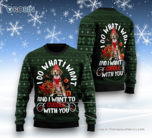 Beagle I Want Ugly Christmas Sweater