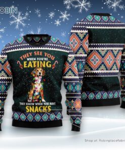 Beagle Snack Ugly Christmas Sweater