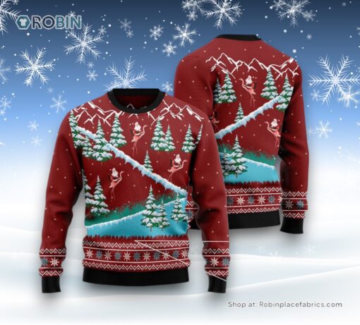 Beautiful Flamingo Ugly Christmas Sweater