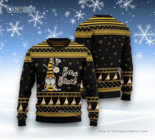 Bee Kind Gnome Ugly Christmas Sweater