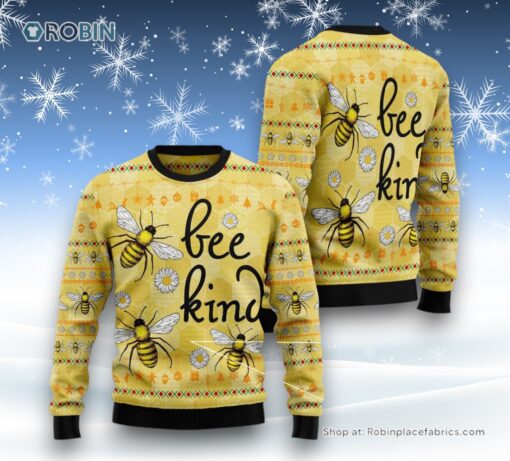 Bee Kind Ugly Christmas Sweater