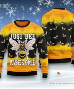 Bee Tie Dye Ugly Christmas Sweater