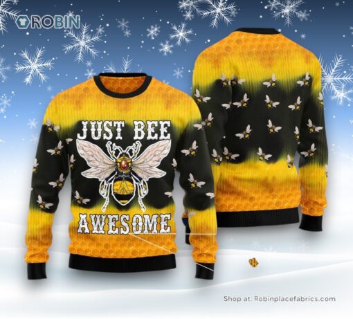 Bee Tie Dye Ugly Christmas Sweater