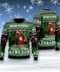 Bevieve In Bigfoot Ugly Christmas Sweater, Ugly Sweater For Men And Women