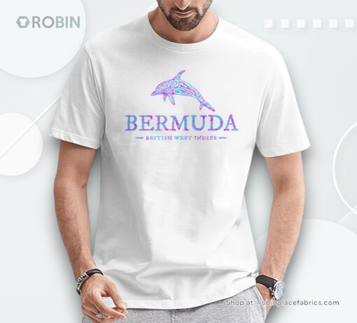 Bermuda Dolphin Girls Boys Toddler Souvenir Womens Shirt
