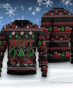 Best Dad Ever Ugly Christmas Sweatshirt, Sweater