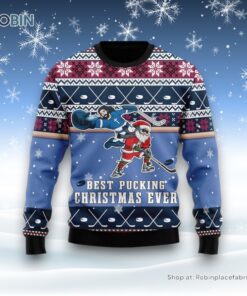 Best Pucking Christmas Ever Jesus And Santa Claus Ugly Christmas Sweatshirt, Sweater For Men And Women, Christmas Gift