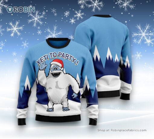Bigfoot Party Ugly Christmas Sweatshirt, Sweater
