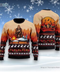 Bigfoot Sweater, I Hate People Vintage Ugly Christmas Sweatshirt, Sweater, Ugly Sweater For Men And Women