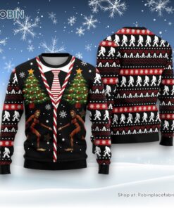 Bigfoot Ugly Christmas Sweatshirt, Sweater, Ugly Sweater For Men And Women