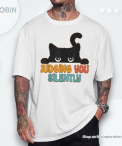 Black Cat Judging You Silently Shirt