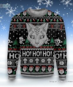 Black Cat Wicca Ugly Christmas Sweatshirt, Sweater, Christmas Gift For Cat Love
