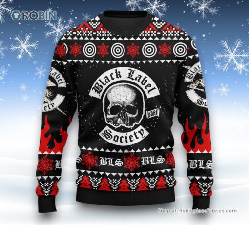Black Label Society Ugly Christmas Sweater and Sweatshirt