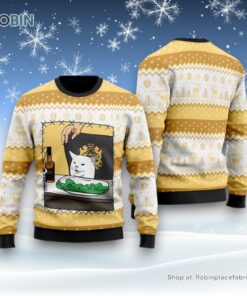 Black Velvet Whisky Cat Meme Christmas Ugly Sweater, Christmas Gift For Cat Love