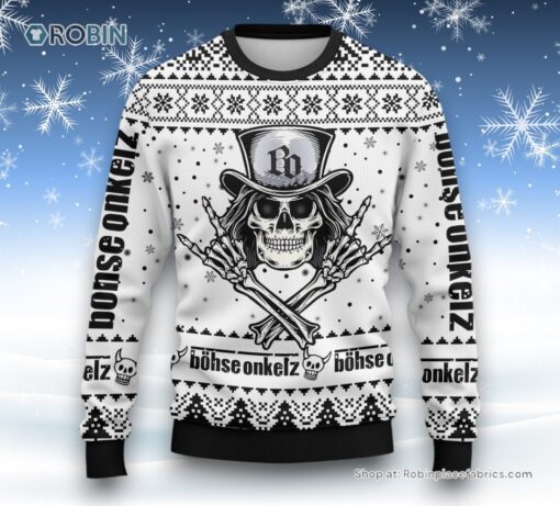 Bohse Ibkelz Rock Band Ugly Christmas Sweater and Sweatshirt
