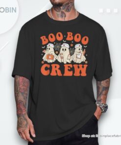 Boo Boo Crew Nurse Ghost Scrub Top Nursing Halloween Costume Shirt Boo Boo Crew Nurse Ghost Scrub Top Nursing Halloween Costume Shirt