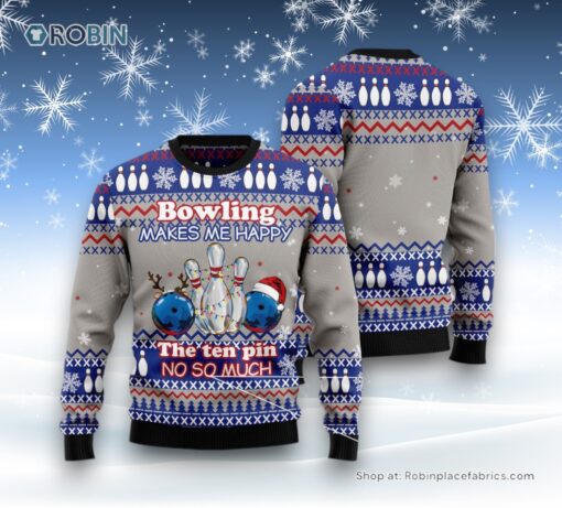 Bowling Merry Christmas Ugly Christmas Sweater