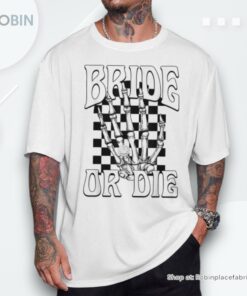Bride Or Die Team Bride Gothic Halloween Bachelorette Party Shirt