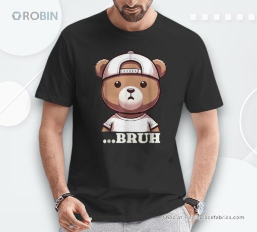 Bruh Meme Hip Hop Teddy Bear Boys Ns Nager Shirt