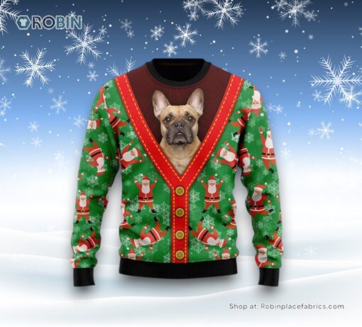 Bulldog Ugly Christmas Sweater, Christmas Gift For Dog Love