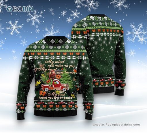Butterfly Christmas Season My Mind Ugly Christmas Sweater