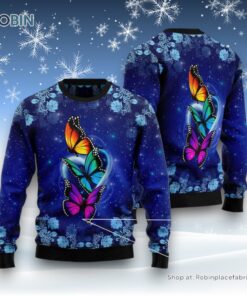 Butterfly Galaxy Ugly Christmas Sweater
