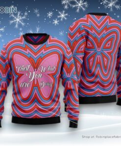 Butterfly Trust Ugly Christmas Sweater Butterfly Trust Ugly Christmas Sweater