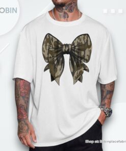 Camouflage Old Camo Bow Camo Coquette Bow Hunting Girl Shirt