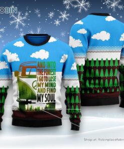 Camping Forest My Soul Ugly Christmas Sweater