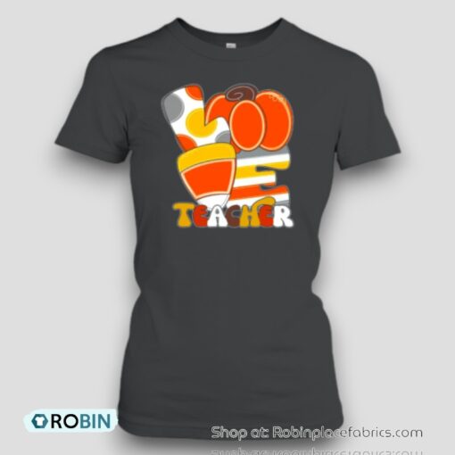 Candy Corn Love Teacher Unisex Shirt