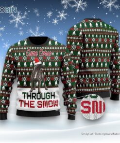 Cane Corso Through The Snow Christmas Ugly Sweater, Christmas Gift For Dog Love