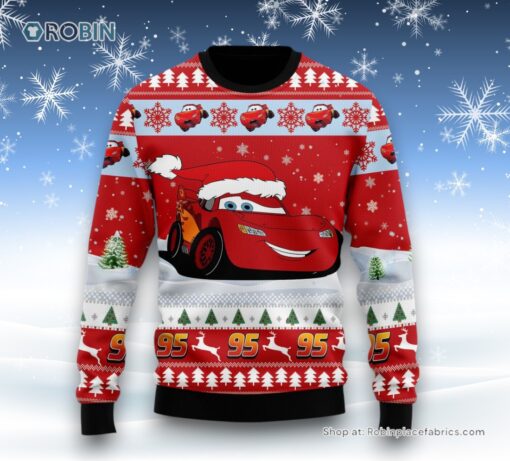 Car 95 McQueen Ugly Christmas Sweater and Sweatshirt