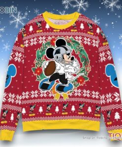 Carolina Panthers x Mickey Mouse Ugly Christmas Sweater and Sweatshirt Carolina Panthers x Mickey Mouse Ugly Christmas Sweater and Sweatshirt