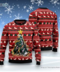 Cat Christmas Ugly Sweater, Cat Naughty Pine Ugly Christmas Sweatshirt, Sweater