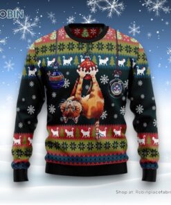 Cat Hanging On Xmas Tree Ugly Christmas Sweater, Christmas Gift For Cat Love